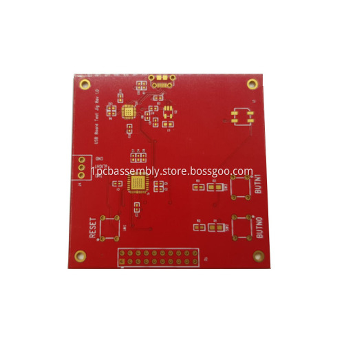 Red Solder Mask Single Sided ENIG PCB Board